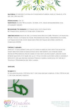 Häkelanleitung Tischläufer Green Waves